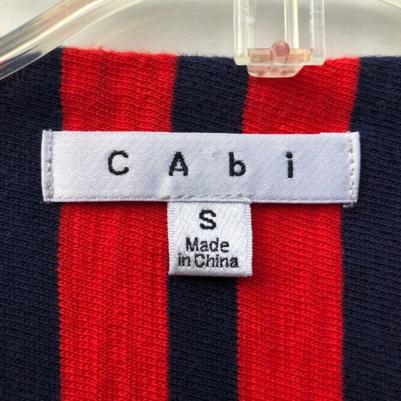 Cabi Red Striped Nautical Blazer Size Small - Picture 5 of 7